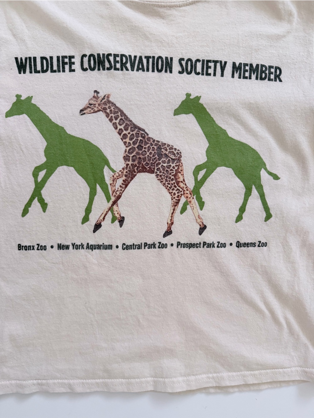 Wildlife Conservation Society Giraffe Member T-Shirt Youth Medium circa 2000’s - Picture 3 of 5